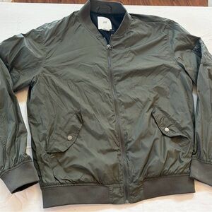 H&M Khaki Bomber Jacket for Men